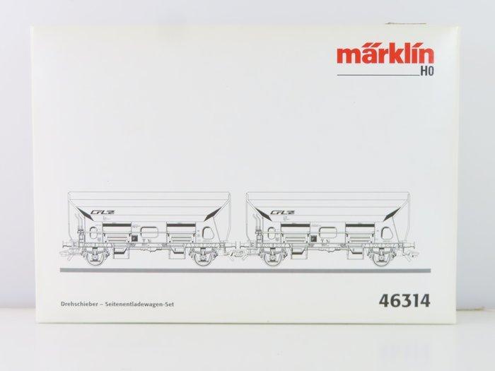 Märklin H0 - 46314 - Modeltrein goederenwagonset (1) - 2x, Hobby en Vrije tijd, Modeltreinen | H0
