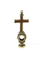 Europa Brons Reliekhouder en wapenzegel uit de zeventiende, Antiek en Kunst