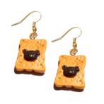 Fako Bijoux - Oorbellen - Bakkerij - Koekjes  -13x38mm, Verzenden, Nieuw