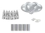 Auto Decoratie Set Bruiloft Hartjes Zilver, Verzenden, Nieuw