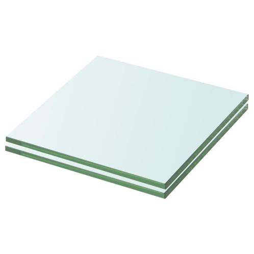 vidaXL Schappen 2 st 20x15 cm glas transparant, Huis en Inrichting, Kasten | Wandmeubels, Nieuw, Verzenden