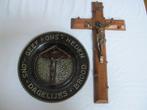 Onze Vader wandbord 30 cm + Groot massief crucifix 50 cm (2)