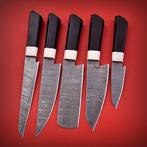 Keukenmes - Chefs knife - Handgemaakt staal, hars en zwart