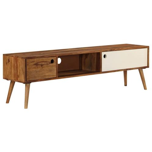 vidaXL Tv-meubel 140x30x40 cm massief sheeshamhout, Huis en Inrichting, Kasten |Televisiemeubels, Nieuw, Verzenden