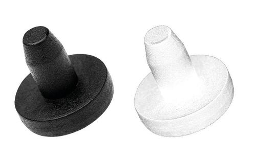 Set van 30 PVC-pluggen, buffers, bumpers (rond, 6,5 mm, wit, Doe-het-zelf en Bouw, Gereedschap | Overige machines, Nieuw, Verzenden