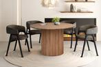 Lagos eettafel rond, kleur oude eik (nieuw, outlet), Huis en Inrichting, Tafels | Eettafels, Nieuw, Overige materialen