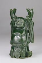 Lachende Boeddha - Fijne Sculptuur - Beeldje gesculpteerd -