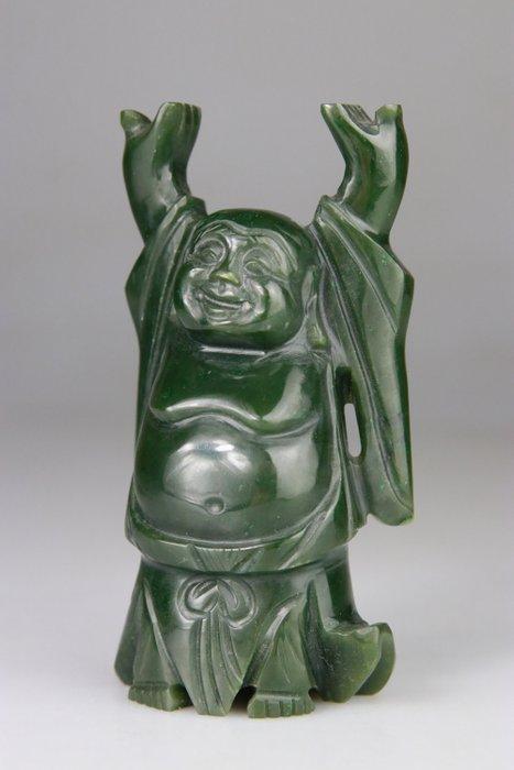 Lachende Boeddha - Fijne Sculptuur - Beeldje gesculpteerd -, Antiek en Kunst, Antiek | Overige Antiek