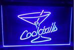 Cocktails neon bord lamp LED verlichting reclame lichtbak co, Huis en Inrichting, Verzenden, Nieuw