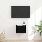 vidaXL TV Wandkast Wandgemonteerd Zwart 60 x 31 x 29.5 cm, Huis en Inrichting, Kasten |Televisiemeubels, Verzenden, Nieuw