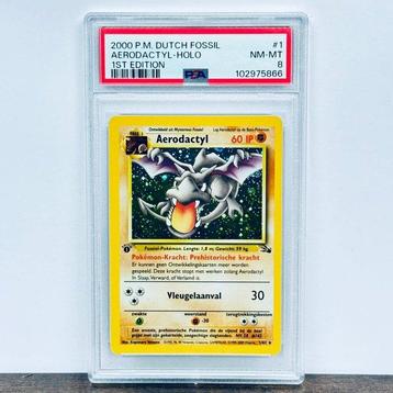 Pokémon Graded card - 1st Edition - Aerodactyl - PSA 8