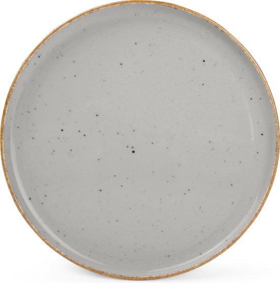 2dekans | BonBistro Collectie Plat Bord 20 cm – Grijs –, Antiek en Kunst, Antiek | Porselein, Ophalen of Verzenden