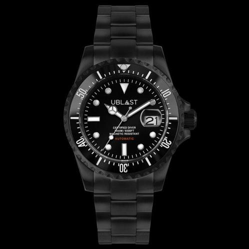 Ublast - Submersible Professional Diver 200 ATM - UBISB45BK, Handtassen en Accessoires, Horloges | Heren