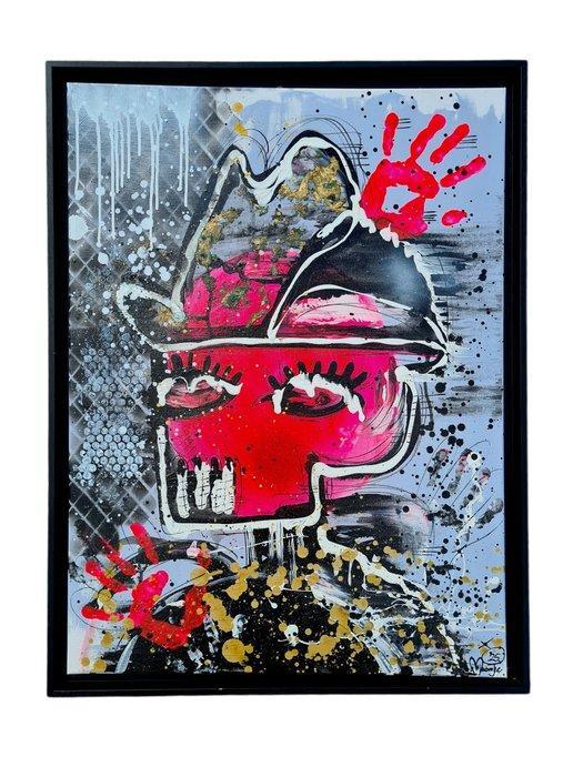 Moontje - The Pink Gaucho., Antiek en Kunst, Kunst | Schilderijen | Modern