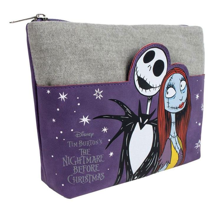 Nightmare Before Christmas Make Up Bag Jack & Sally Purple, Verzamelen, Disney, Ophalen of Verzenden
