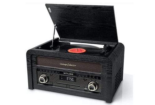 Muziekcenter met platenspeler, CD, radio en bluetooth Mus..., Audio, Tv en Foto, Platenspelers, Nieuw, Verzenden