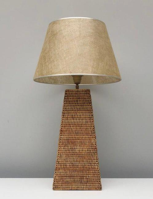 Tafellamp - Rattan - Luxe Gevlochten Tafellamp, Antiek en Kunst, Kunst | Designobjecten