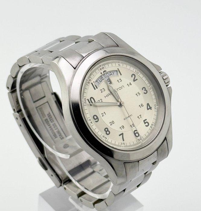 Hamilton - Khaki Field King - Zonder minimumprijs - H644510, Handtassen en Accessoires, Horloges | Heren