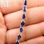 Tennisarmbanden met natuurlijke edelstenen Zilveren armband