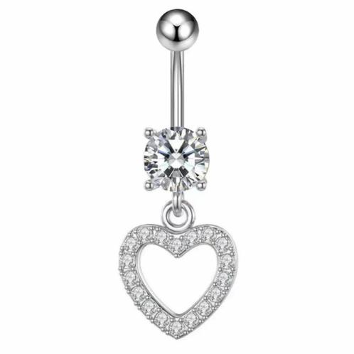 Fako Bijoux® - Navelpiercing - Hart Met Strass - Kristal -, Bijoux, Sacs & Beauté, Piercings, Envoi