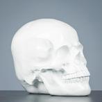 Figuur - Decoratieve grote witte schedel - polystone