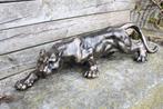 sculptuur, Creeping Panther - 41 cm - IJzer, Antiquités & Art, Curiosités & Brocante