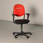 Ahrend 220 bureaustoel, rood / zwart, 1D armleggers, Huis en Inrichting, Bureaustoelen, Ophalen of Verzenden, Gebruikt