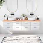 vidaXL Wastafelblad 200x60x(2-6) cm behandeld massief hout, Huis en Inrichting, Keuken | Keukenelementen, Verzenden, Nieuw