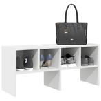 vidaXL Schoenenrek stapelbaar 89,5x30x40 cm wit, Huis en Inrichting, Verzenden, Nieuw