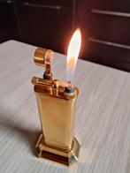 Dunhill - Briquet de table - Plaqué or, Verzamelen, Rookartikelen, Aanstekers en Luciferdoosjes, Nieuw