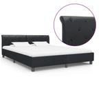 vidaXL Bedframe kunstleer zwart 160x200 cm, Huis en Inrichting, Slaapkamer | Bedden, Verzenden, Nieuw