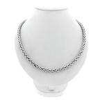 Zilveren vossenstaart schakelketting, Ophalen of Verzenden