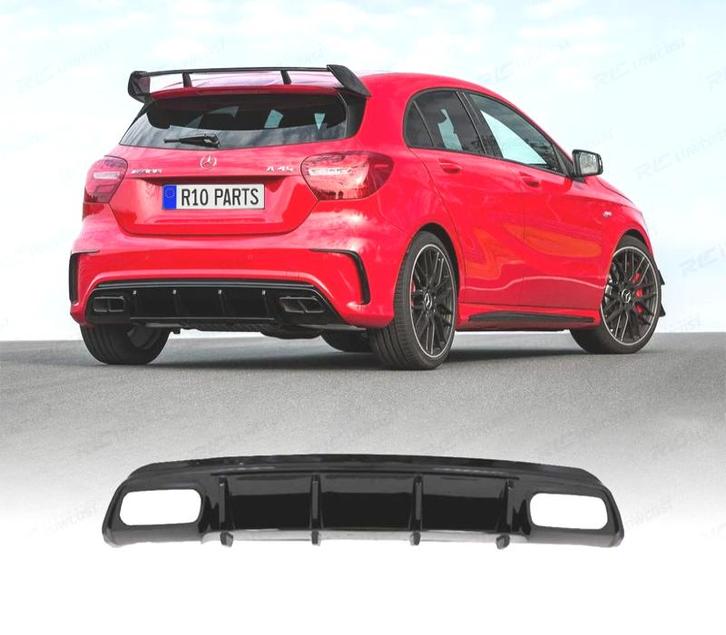 DIFFUSEUR MERCEDES CLASSE A W176 AMG 12-18 LOOK A45 NOIR BRI, Autos : Pièces & Accessoires, Carrosserie & Tôlerie, Envoi