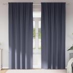 vidaXL Gordijnen met gordijnen 2 pcs Antraciet Polyester, Huis en Inrichting, Verzenden, Nieuw