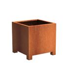 Cortenstaal plantenbak 80x80x80cm - Met poten, Tuin en Terras, Bloembakken en Plantenbakken, Vierkant, Nieuw, Metaal, 60 tot 100 cm