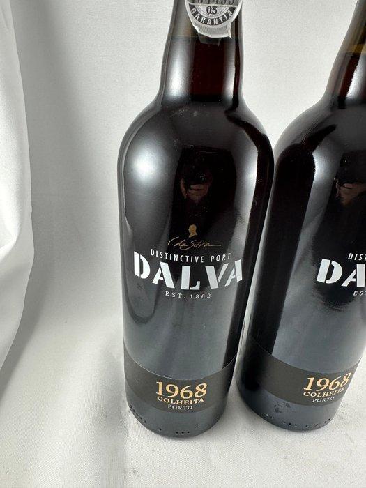 1968 Dalva - Colheita Port - Douro - 2 Flessen (0.75 liter), Verzamelen, Wijnen