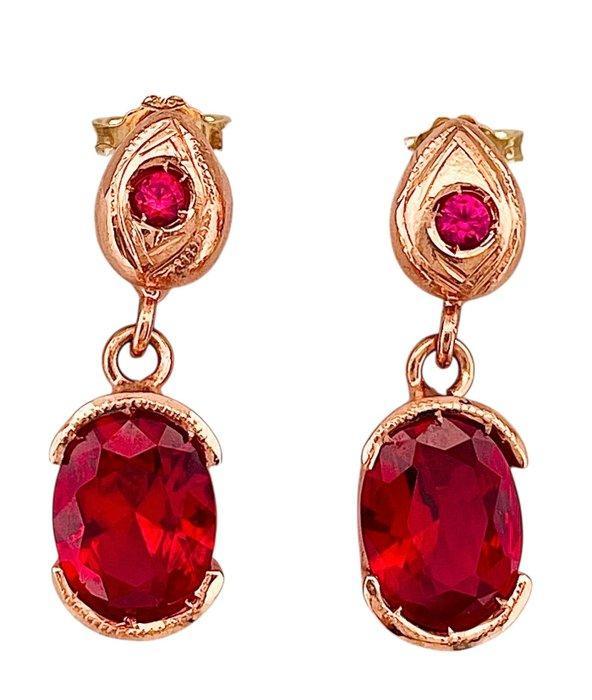 Zonder minimumprijs - Oorbellen - 9 kt. Roségoud, Zilver, Handtassen en Accessoires, Oorbellen