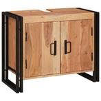 vidaXL Wastafelonderkast 71 x 33 x 58 cm Massief Acacia, Verzenden, Nieuw