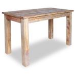 vidaXL Table à manger bois dacajou massif 120x60x77 cm, Huis en Inrichting, Tafels | Eettafels, Verzenden