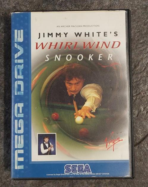 Jimmy White Whirlwind Snooker (Sega Mega Drive tweedehands, Games en Spelcomputers, Spelcomputers | Sega, Ophalen of Verzenden