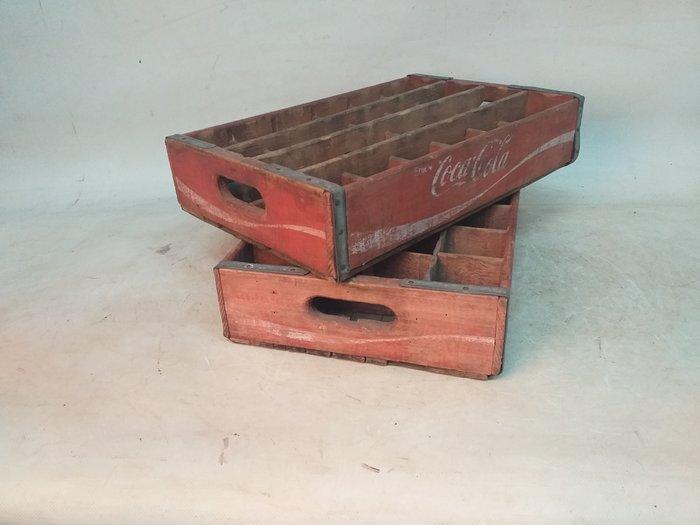 Krat - Hout - Twee coca cola kratje1950, Antiquités & Art, Antiquités | Assiettes décoratives & Carrelages