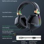 BW-GH2 AUX Gaming Headset - Voor PS3/PS4/XBOX/PC 7.1, Télécoms, Téléphonie mobile | Écouteurs, Verzenden