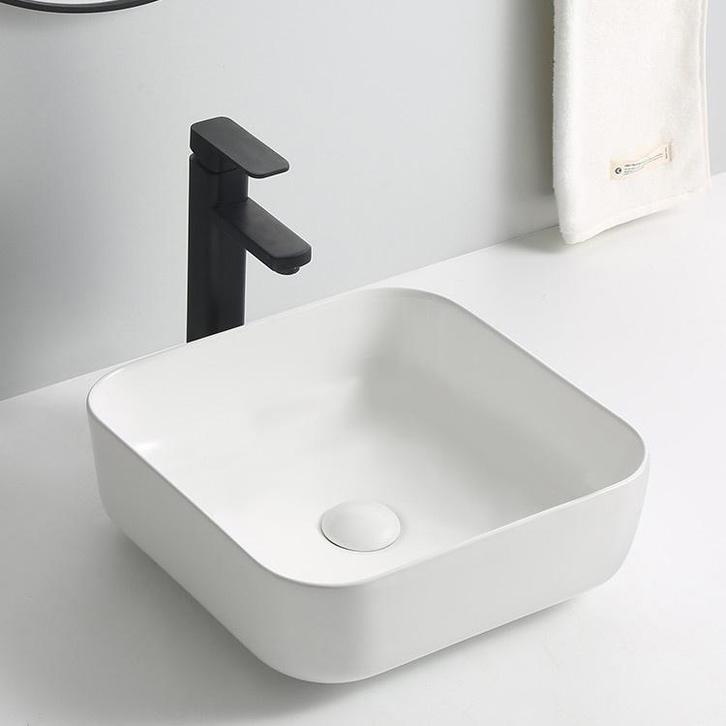 SALE - Jarvo 39 - Mat wit - Waskom -  -  - Keramiek -, Doe-het-zelf en Bouw, Sanitair, Nieuw, Ophalen of Verzenden