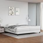 vidaXL Bedframe kunstleer wit 200x200 cm, Huis en Inrichting, Slaapkamer | Bedden, Verzenden, Nieuw