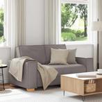 vidaXL 2-zitsbank Taupe 120 cm Stof, Huis en Inrichting, Verzenden, Nieuw