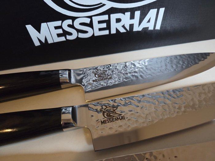 Messerhai - Tanoshi - Keukenmes - 6-delige professionele, Antiek en Kunst, Antiek | Keukengerei