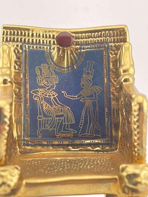 Franklin Mint - Beeldje - Golden Throne - 24-karaats verguld, Antiek en Kunst, Curiosa en Brocante