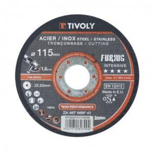Tivoly disque furius - acier & inox ø115mm - ø22,2mm, Doe-het-zelf en Bouw, Gereedschap | Overige machines