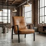 Leren fauteuil Level, Huis en Inrichting, Fauteuils, Nieuw, Ophalen of Verzenden, 50 tot 75 cm, Leer