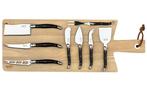 Laguiole - 8x Cheese knives - Wood Serving Board - style de